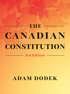 cover image of The Canadian Constitution